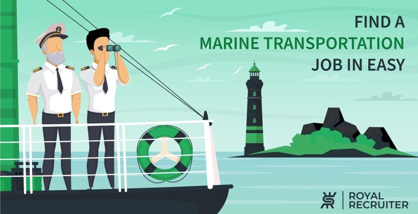 How many jobs are available in marine transportation?