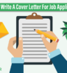How To Write A Cover Letter For Job Applications