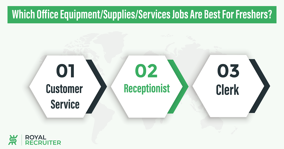 Which Office Equipment/Supplies/Services Jobs Are Best For Freshers?