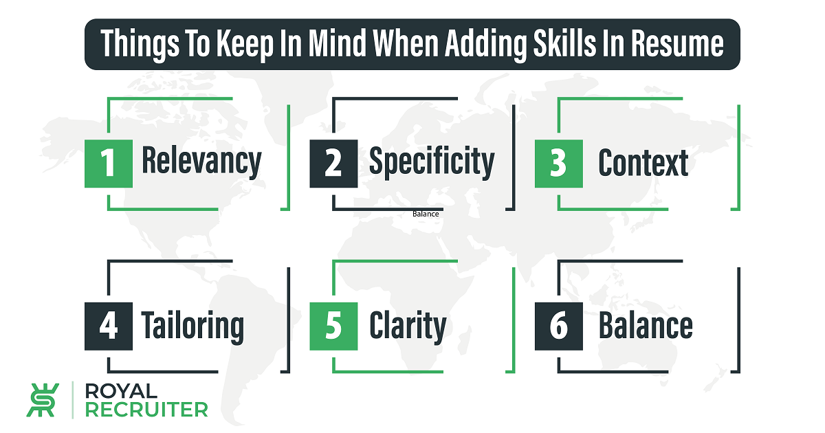 Things To Keep In Mind When Adding Skills In Resume