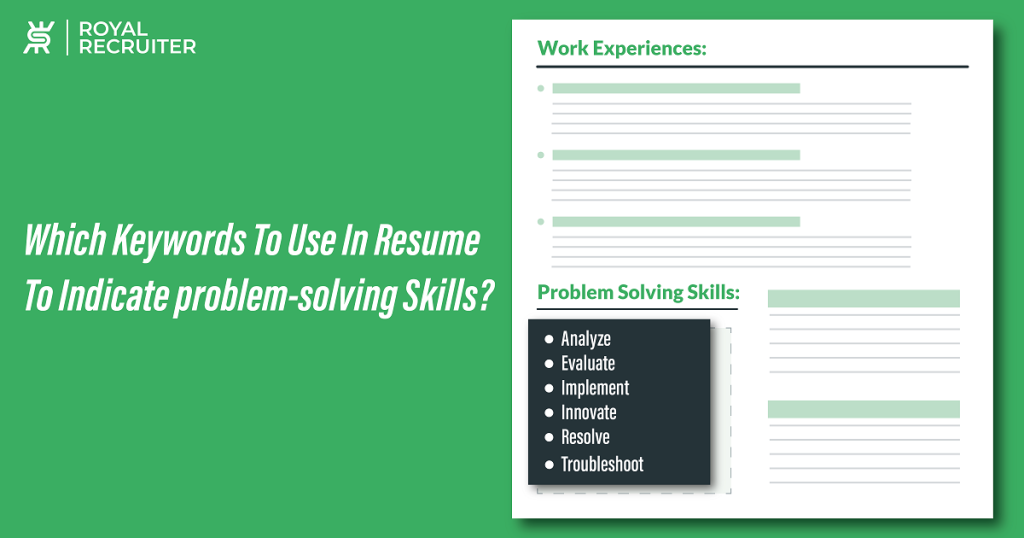 synonym for problem solving on resume